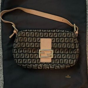 Fendi Zucchino Baguette Bag